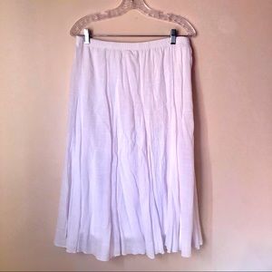 White midi skirt